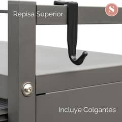 SANTU HOME & DECO - Mueble Organizador Repisa Para Lavandería Lavadora 2 Niveles