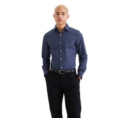 DOCKERS - Camisa Hombre Crafted Slim Fit Azul