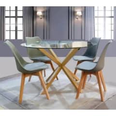 GENERICO - Comedor Cross 100cm -Gris 4 puestos
