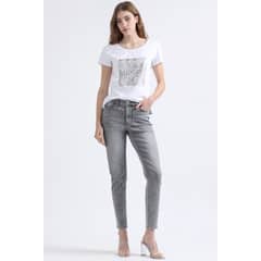LIOLA - Jeans Skinny Fit, Tiro Medio, Gris