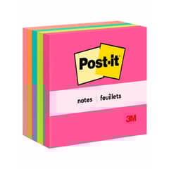 3M - Notas Adhesivas Neon Cubo 500 hojas Post It 76x76mm