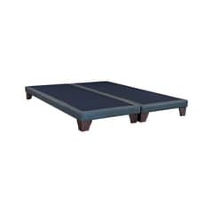 BLOCCARE - Base De Cama 2 Plazas div. Box 8 cm L200 cm con Patas De Madera 11 cm