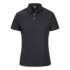 ANDESLAND OUTDOOR APPAREL - Polera Ultra Dryfit Con Cuello Manga Corta Negro Mujer