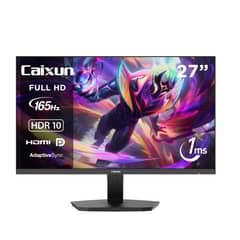 CAIXUN - Monitor Gamer Plano 27 FHD IPS 165Hz sRGB120% HDMI DP C27F4F