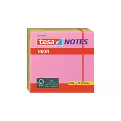 TESA - Notas Adhesivas Neón 75x75mm 320 hojas -