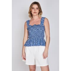 ECLIPSE CHILE - Blusa Panal de Abeja Magui Azul Eclipse ECLIPSE