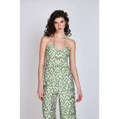 ECLIPSE - Top Al Cuello Leticia Verde