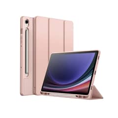 JOIGO - Funda Smart Cover Para Tab Samsung S9 Fe + Plus Rosado