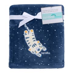 BAMBINO - Frazada De Coral Plush Celeste Arcoiris Niño