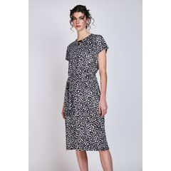WOMAN BY ECLIPSE - Vestido Holgado Claudia Negro