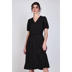 WOMAN BY ECLIPSE - Vestido Largo Tere Negro Negro
