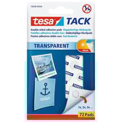 TESA - Adhesivo reutilizable Tack 72 pads -