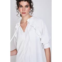 ECLIPSE CHILE - Blusa Vuelos Estampada Violeta Blanco Woman by Eclipse WOMAN BY ECLIPSE