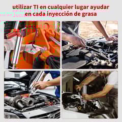 AIZO - 8 pcs 500cc Engrasadora puede ser manual neumática 6000PSI