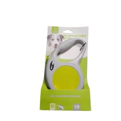 ANGELES DEL HOGAR - Correa Retráctil Perro 5 m Verde-Blanca