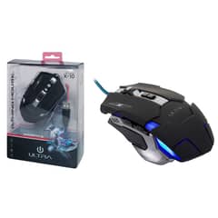 ULTRA - Mouse Alámbrico X 10 Retro-Iluminado Gaming USB 6 Botones