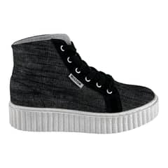 WISDOM - Zapatilla Lona Gris Oscuro Tipo Conv