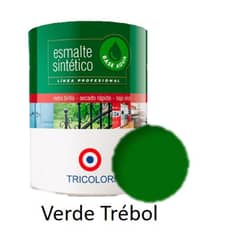 TRICOLOR - Esmalte Sintetico Base Agua Profesional 945ml Verde Trebol