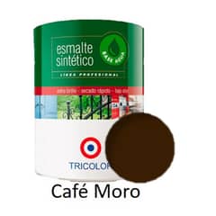 TRICOLOR - Esmalte Sintetico Base Agua Profesional 945ml Café Moro
