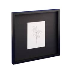 VGO - Marco de madera Negro con paspartú 15x20 sin paspartú 40x40