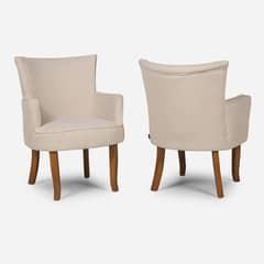 ROSEN - Set 2 Poltronas Emily Tela Crudo