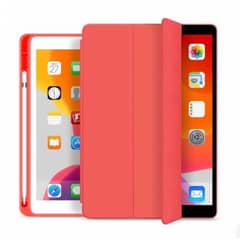 GENERICO - Fundas De iPad Con Porta Lapiz Para iPad 10.2 (7ma-8va-9na) Rojo