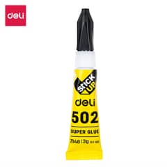 DELI - Pack de 8 Super pegamento de secado rápido 3ml