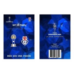 MILLER - Set 2 Pines Universidad De Chile Producto Oficial Milled