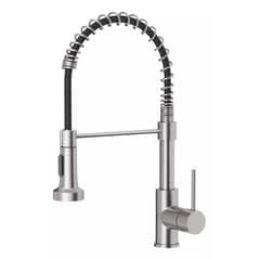 EVEREEN - Grifo Llave Lavaplatos Monomando Cocina Extensible Inoxidable-