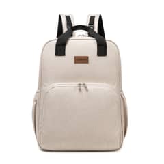 BEBESIT - Mochila Maternal 3En1 Pañalera Cuna Y Mudador Beige