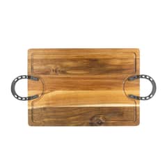 GRILLTECH - Tabla Rústica Parrillero con Herraduras 40x26 cm