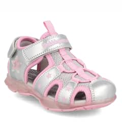 BUBBLE GUMMERS - Sandalia Niña Bubblegummers Unai Plateado-Rosado