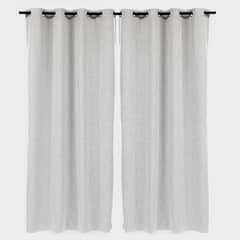 ZAHR - SET DE 2 CORTINA BLACKOUT PETRA COLOR HUESO