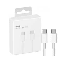 GENERICO - CABLE USB-C A USB-C 1 MT COLOR BLANCO