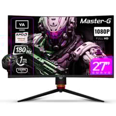 MASTER G - Monitor Gamer 27" Curvo FHD 1080 VA 180Hz 1Ms MGMG2740C