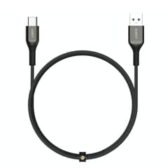 AUKEY - Cable USB-A a USB-C Kevlar 2m Carga rápida 3.0 Negro - CB-AKC2 (Not Box) - Negro