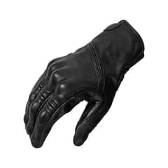 MOTOWOLF - Guantes para motociclismo de cuero liso 0303