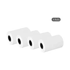 GENERICO - 4 Rollos Papel Térmico Mini Impreora 58mm Mini Pos 57mm X50