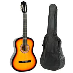 ALAGUEZ - Guitarra clásica niño 30 Pulgadas sunburst con Funda