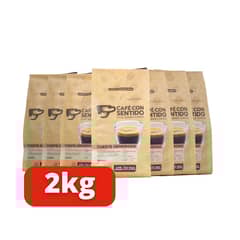 CAFE CON SENTIDO - X8 Café Con Sentido - Tueste Generoso Molido 2 Kilos