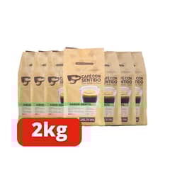 CAFE CON SENTIDO - X8 Café Con Sentido - Sabor Gentil Molido 2 Kilos