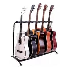 MUNDO MAGIA - Atril 5 Guitarras Soporte Para 5 Bajos Ukelele