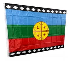 GENERICO - Bandera Mapuche Chilena Bandera De Chile Mediana 90x145 Tela