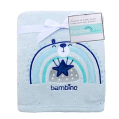 BAMBINO - Frazada De Coral Plush Azul Tigre Niño
