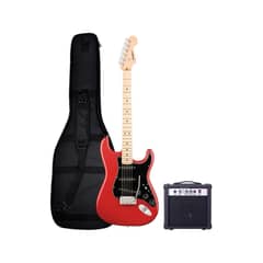 FIDDLER - Guitarra Eléctrica Roja + Amplificador 10W