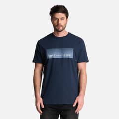 LIPPI - Polera Hombre Logo Front Print T-Shirt Azul Marino
