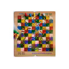 GENERICO - Juego de tablero doble Ludo + Serpientes y Escaleras