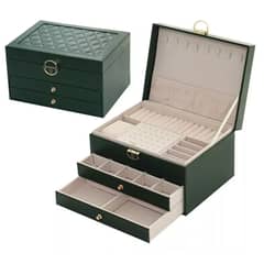 EVEREEN - Joyero Caja De Joya Dos Capas Tipo Maleta Organizador Joyas-