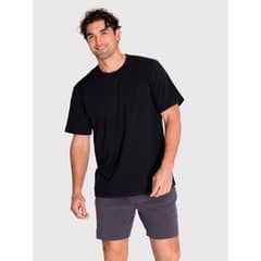 BSOUL - Polera deportiva Hombre Printed T-Shirt Negro
