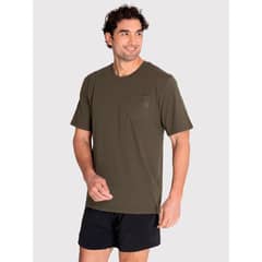 BSOUL - Polera deportiva Hombre Pocket T-Shirt Gris Verde